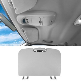 Jaronx Compatible with Ford F250/F350/F450/F550 Overhead Console Sunglasses Holder 2002 2003 2004, Roof Console Sunglass Holder Storage Bin Door Compatible with Ford Super Duty 2C3Z7811586BAB (Gray)