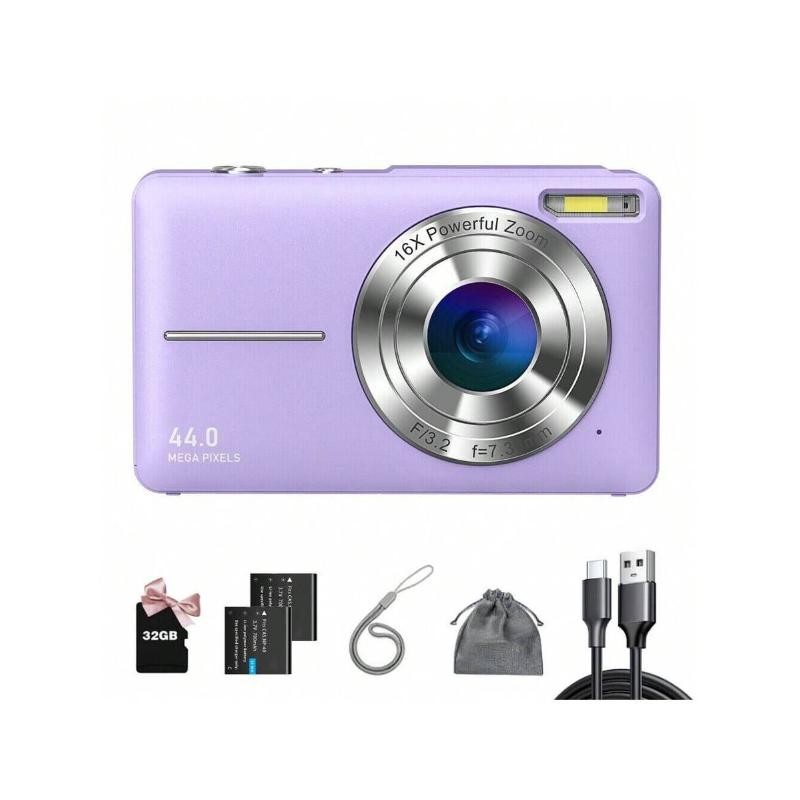 Digital Camera 32GB HD 1080P 44MP 2.4' LCD Display Screen