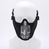 Outdoor Half Face Breathable Steel Mesh Face Cover Military for