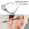 Magnifying Makeup Glasses Fashionable Flexible Flip Down Lens Cosmetic Reading