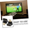 FELTECHELECTR 2pcs Video Adapter Angled Connector Female to Male Tv