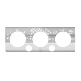 GG Grand General 68326 Stainless Steel 3 Switch AC/Heater Control Plate for International