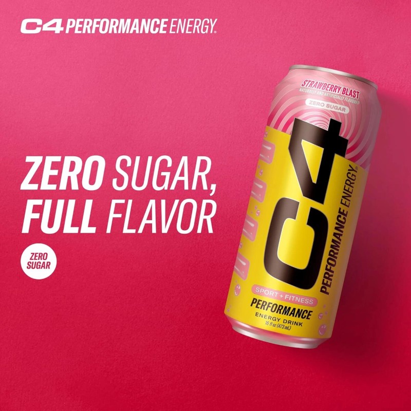 Cellucor C4 Performance Energy Drink STARBURST Strawberry Sugar Free Pre