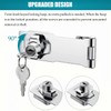 Litensh Hasp Lock Padlock Gate Latch Door Bolt Lock with