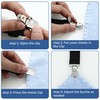 HAOYULUO Pack of 16 adjustable bed sheet straps, elastic bed