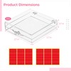 30 PCS Press on Nail Storage Boxes, Clear Nail Container
