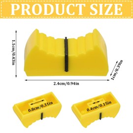 MOLZINY Pack of 30 Fader Caps Mixer Fader Knob Fader Button Fader Button Recording Colourful Fader Caps Console Mixer Slider for DJ Mixer Volume Control Guitar Console