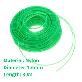 SubTack Strimmer Wire – 1.6mm x 30m Round Strimmer Line, Heavy-Duty Nylon Trimmer Cord, Durable & Wear-Resistant Replacement Spool for Grass Trimmers, Universal Fit for Most Strimmers