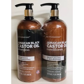 SJ Creations ~ Jamaican Black Castor Oil Shampoo & Conditioner ~ Growth Support