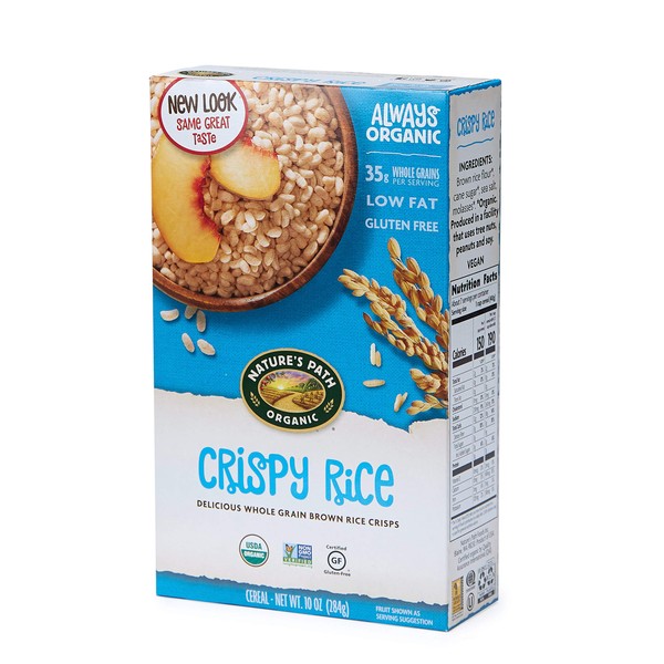 Nature’s Path Organic Gluten Free Crispy Rice Cereal, 10 Ounce (Pack of 6), Rated Best Cereal on Taste and Nutrition from Consumer Reports January 2023