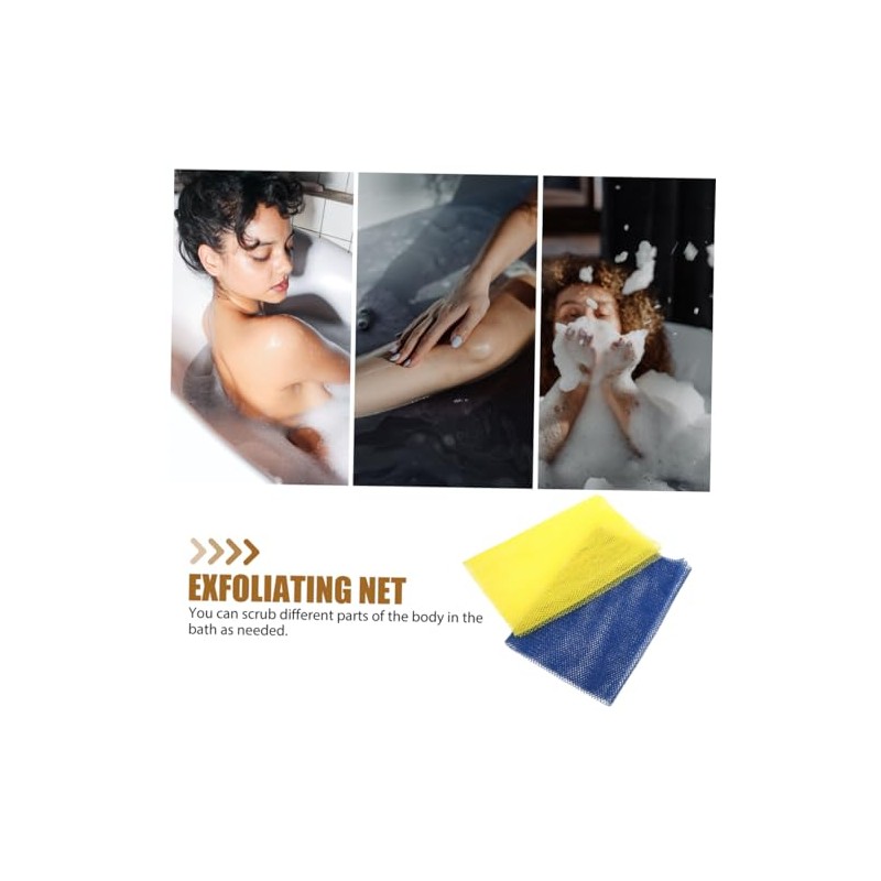 BESTYASH 2piezas Africana Exfoliante para Ducha Esponja de Baño Exfoliante