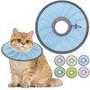 Seyezo Lightweight Cat Cone Collar Soft, Soft Comfortable Cat Recovery Collar After Surgery, Elizabethan E Collar for Cats, Cone for Cats to Stop Licking (Baby Blue, Small)