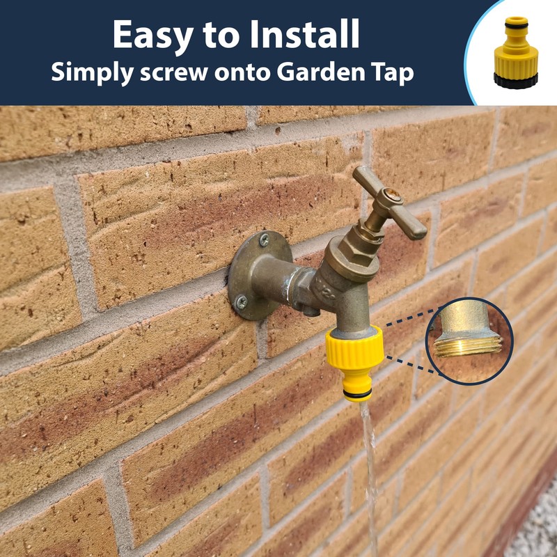 Pipestation Hose Tap Connector 2 Pack - Hose Pipe Connector