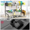 SNSLXH [2-Tier 4 Baskets Over The Sink Dish Drying Rack,