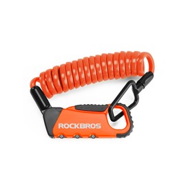 ROCKBROS Motorcycle Helmet Lock, Lightweight Bike Helmet Lock, Resettable Motorcycle Locks Anti Theft, 47.2 inch/122 cm Universal Locks for Helmets, Bicycle, Luggage