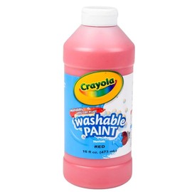 Crayola Washable Paint, Red, 16 oz.