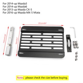 Areyourshop New Bumper Tow Hook License Plate Mount Bracket Holder for CX5 MX5