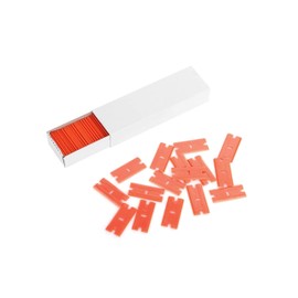 AE Quality Tools 3 Blue Plastic Double Edged Blade Scraper with 100PCS Plastic Razor Scraper Blades: Scraping Labels, Decals, Glass, Windshields