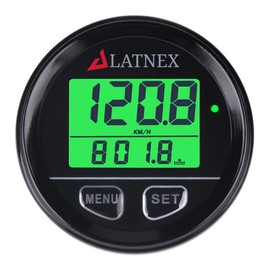 LATNEX® GPS Speedometer Odometer Waterproof with Green Digital Display Backlight Universal Suitable ATV UTV Marine Boat Motorcycle Automobile Motor Vehicles Bicycles Golf Cart