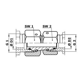 Hydraulic Connectors with Sealing Cone 18L/20S Straight Reducer