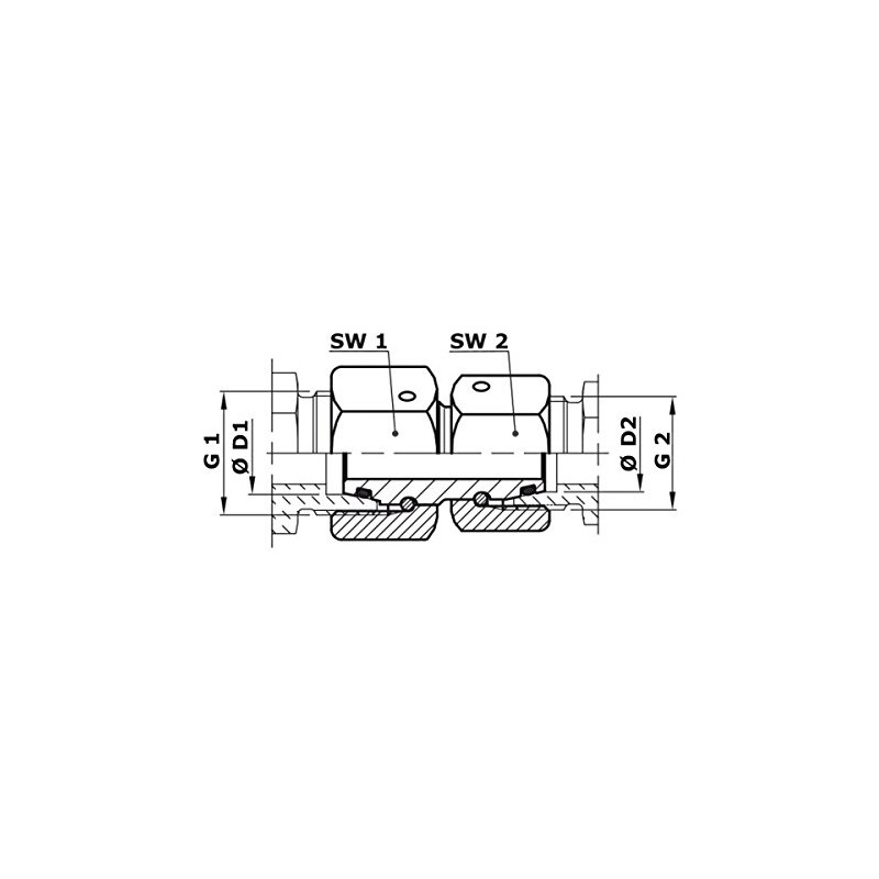 Hydraulic Connectors with Sealing Cone 18L/20S Straight Reducer