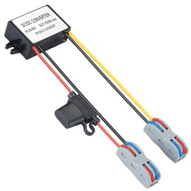 MZHOU DC 20V-60V to 12V 5A 60W Buck Converter, 24/36/48V to 12V DC/DC Buck with Terminal Block, Fuse, IP67 Waterproof, Short Circuit, Over Current, Over Temperature Protection for Instrumentation