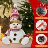 DearSun Set of 2, 14" H Plush Christmas Snowman with