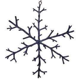 Vickerman 742662-12" Brown Twig Snowflake Christmas Tree Ornament (3 Pack) (RV230976)