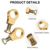 Linkstyle 4 PCS Pure Copper Battery Terminal Connection Clips, Positive