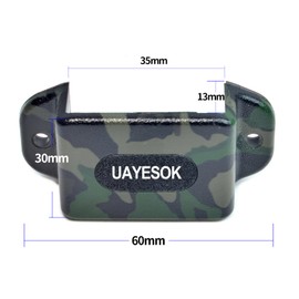 UAYESOK Two Way Radio Clip Mount Holder, Walkie Talkie Speaker Mic & CB Radio Vehicle Car Holding Bracket, Adhesive Back Screw Fixation(Camouflage)