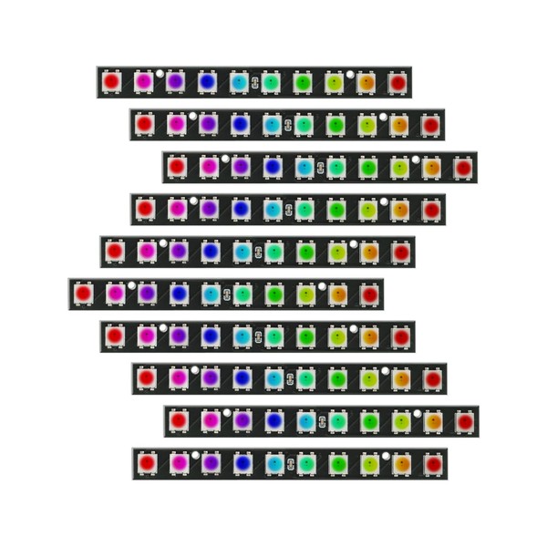Treedix 10x10 WS2812B 5050 RGB LED Light Stick Matrix Individually