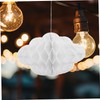 Operitacx 9pcs Paintable Honeycomb Cloud Decor Unfinished Hanging Decorations for