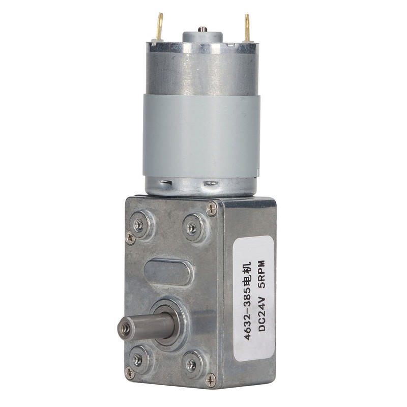 DC24V 5RPM Speed Reduction Motor 4632‑385 Worm Gear Self Locking
