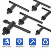 Worldity 6 Sizes Drill Chuck Key Wrench, Heavy Duty Carbon