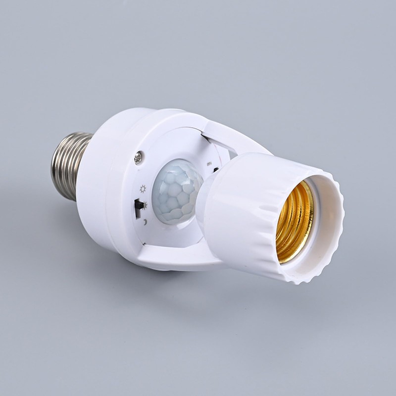 Aoresac Motion Sensor Lamp Holder E27 LED Light Bulb Socket