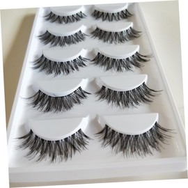 Healeved 3sets Cross Eyelashes False Lashes Natural Dense Extensions for Women Girls Party Makeup 5pairs*3