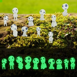 Reagia Tree Elf Doll, Cute Little Forest Spirits, 20 Pieces Mini Garden Decoration Princess, Princess Mononoke Doll, Micro Landscape Ornament for the Garden, Potted Decoration, Home Decor (Height 2.6