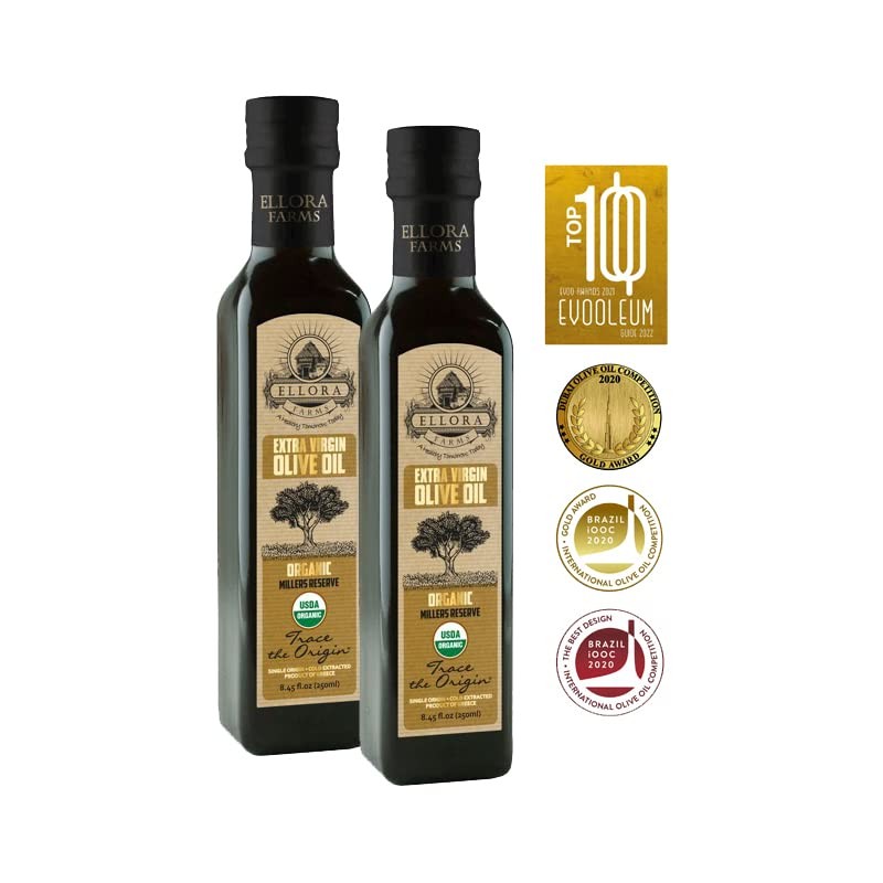 Ellora Farms, Organic Greek Extra Virgin Olive Oil, Single Origin,