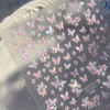 5D Embossed Butterfly Nail Stickers Self-Adhesive Spring Summer Nail Art