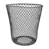 Essentials Wire Mesh Waste Basket (Black)