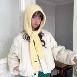 Boucle Balaclava Soft - Korean Style Women's Winter Knit Hat lf3631 Free Size/M (56-58cm) Pink 3ea