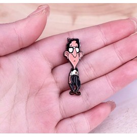 Bernard Bernoulli Day of the Tentacle Maniac Mansion Classic Vintage 80s Video Game 1.4" Enamel Pin Badge, 1.4 Inches, Enamel, metal