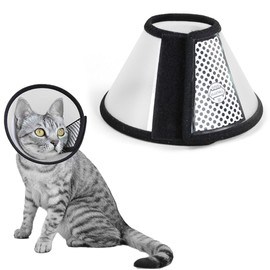 ZXUPOI 1 Collar for Pets Plastic Elizabethan Plastic Elizabethan Collar Soft Cat Protective Collar Lightweight Elizabethan Collar for Kittens Puppies XS (18-22 cm)
