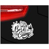 Samunshi® Born to Camp Lettering Sticker Car Sticker Windscreen Sticker