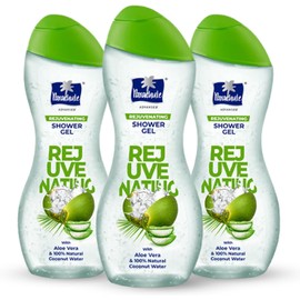 Parachute Advansed Gel De Ducha Rejuvenecedor Aloe Vera Hidratante Y Agua De Coco Sin Jabón Ni Parabenos Protege La Barrera Cutánea 247 Ml (Paquete De 3)