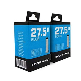 Impac 2pk Cycle Tubes 27.5" (650b) Schrader Valve 27.5 x 1.50-2.35/40-584 - 60-584 for Mountain bikes