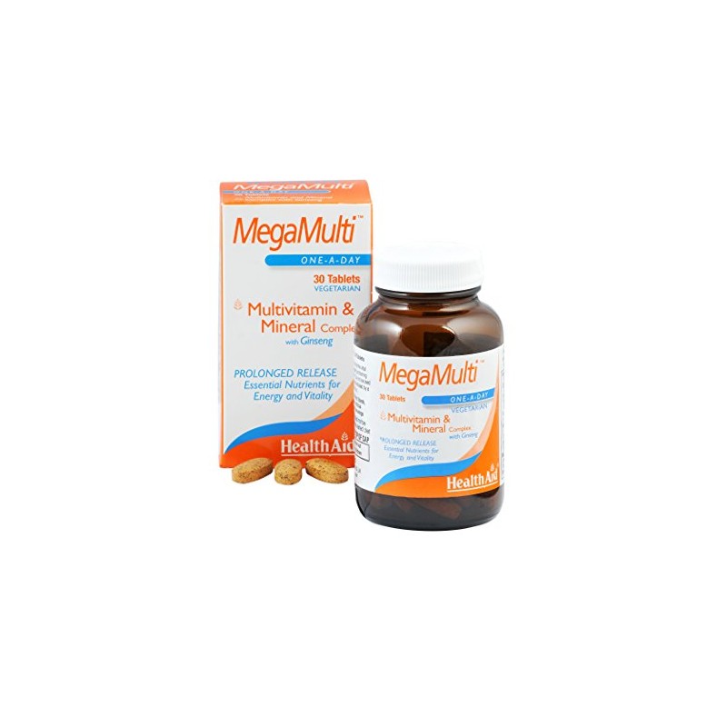 HealthAid Mega-Multi's (with Ginseng) - 30 Tablets