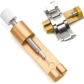 Watch Link Removal Tool, Strap Adjustment & Link Removal, Opening Tool, Watch Sizing Kit, Case Opener, Watch Strap Link Pin Remover, Spring Bars, Watch Bracelet Adjustment (Gold)