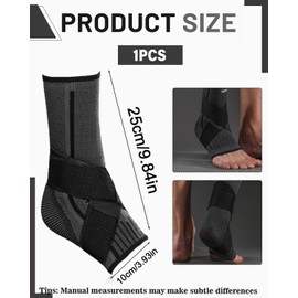 CULEB Sprunggelenkbandage,Verstellbare Knöchelbandage für Achillessehne und Plantarfasziitis,Bandage Fußgelenk für Schutz und Stabilisierung,Atmungsaktive Orthopädische Fußbandage für Beide Füße