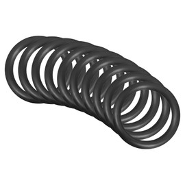 QUARKZMAN Pack of 10 Nitrile Rubber Ring Seal 30 mm x 22 mm x 4 mm for Tap Plumbers Repair Seal Connection, Black